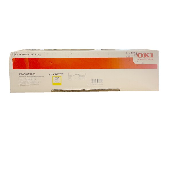 48117_Original_OKI_Toner_43487709_gelb_für_C_8600_8800_B-Ware