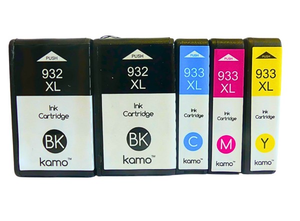 61878_5x_Kamo_932XL/933XL_kompatibel_mit_HP_932_933_XL_OfficeJet_6100_6600_6700_7110