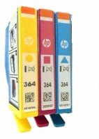 3x Original HP Tinten Patrone 364 für Deskjet 3070A 3520 3522 Officejet 4620 4622 Blister