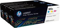 Original HP Toner Multipack 305A (CF370AM) für HP LaserJet Pro 300/400 Farb- und Multifunktionsdruc