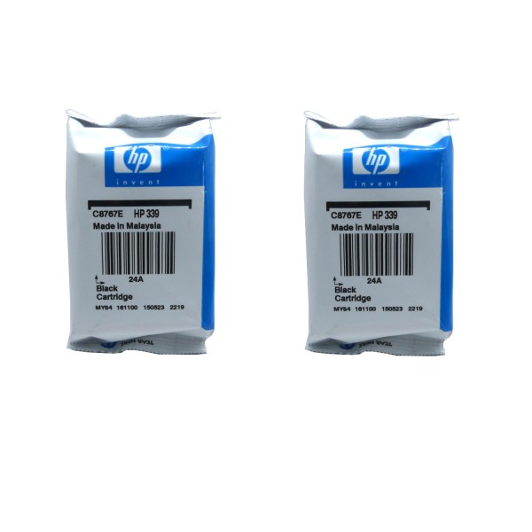 2x Original HP Tintendruckkopfpatrone 339 Doppelpack für Deskjet 5700 6500 6800 6900 Blister