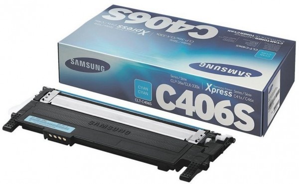 Original SAMSUNG Toner CLT-C406S/ELS cyan für CLP-360 CLP-365 CLX-3300