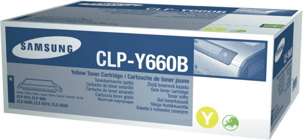 Original Samsung Toner CLP-Y660B gelb für CLP 610 660 6200 oV