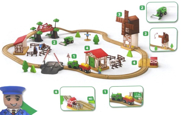 56038_Playtive_Eisenbahn-Set_Bauernhof_aus_Holz_56-teilig_Spielzeug_Spaß_selbstfahrender_Traktor
