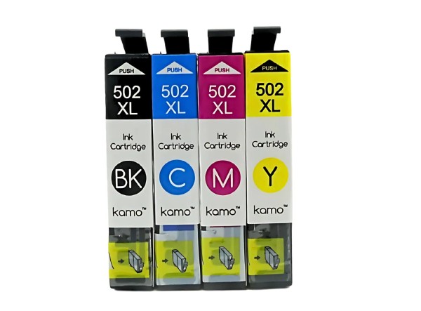 61412_4x_Kamo_502XL_kompatibel_mit_Epson_502XL_für_Expression_5100_5105_Workforce_2860_2865