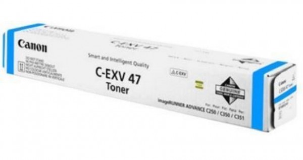 Original Canon Toner 8517B002 C-EXV 47 cyan für iR ADV C250 C350 C351