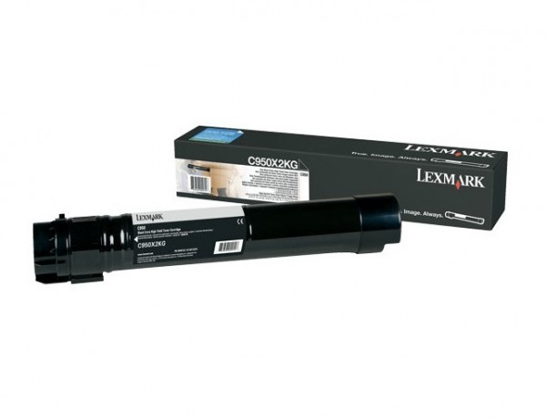 45334_Original_Lexmark_Toner_C950X2KG_schwarz_für_C_950_DE_Neutrale_Schachtel