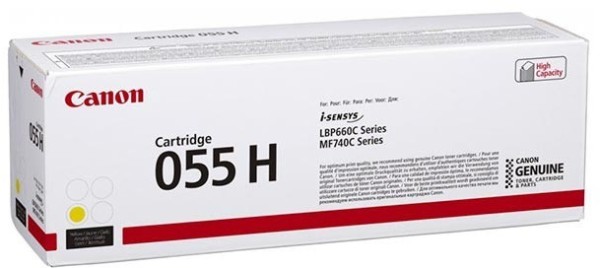 45108_Original_Canon_Toner_055H_gelb_für_i-SENSYS_LBP_660_662_663_664
