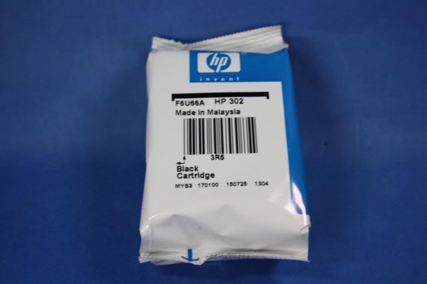 HP 302 BK (F6U66AE) OEM Blister