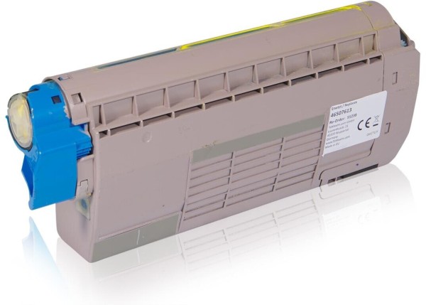 63534_Toner_kompatibel_mit_Oki_46507613_yellow_für_C712_DN_N
