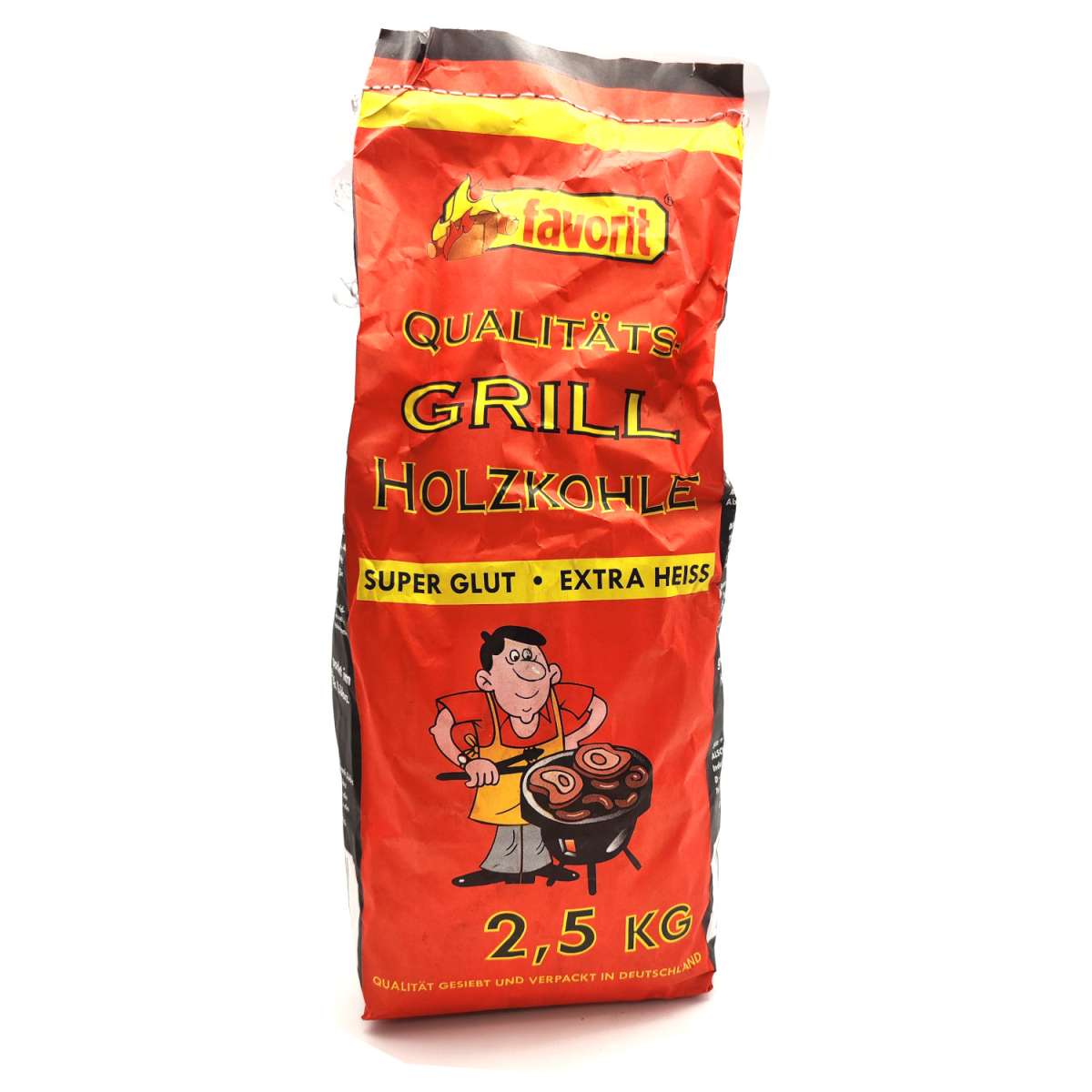 Favorit Holzkohle 2,5kg Briketts Grillbriketts Grillkohle zum Grillen
