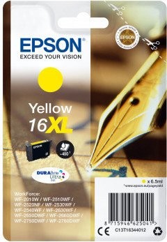 Original Epson Tinten Patrone 16XL gelb für WorkForce 2540 2530 2010 2520 2500