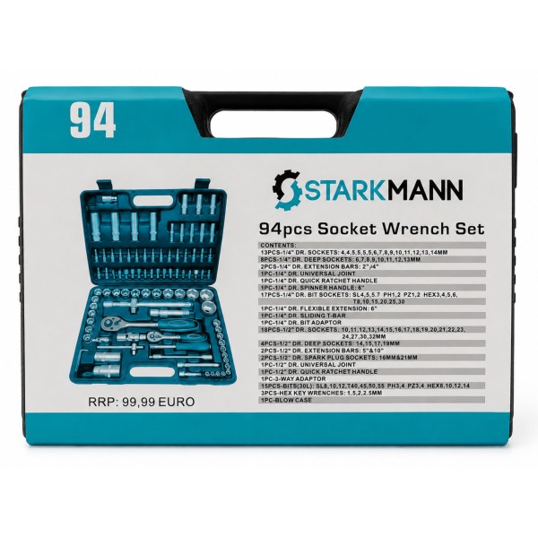 64486_STARKMANN_94-teiliges_Steckschlüssel-_&_Werkzeugset_im_Koffer