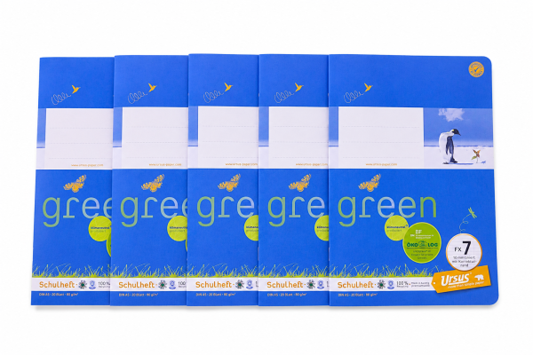 64227_URSUS_Green_Schulheft_DIN_A5_–_Lineatur_7_–_20_Blatt_–_80_g/m²_–_Premium-Schulheft_aus_Österreich