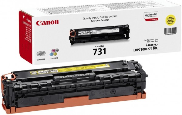 Original Canon Toner 731Y 6269B002 für i-SENSYS LBP7100Cn LBP7110Cw B-Ware
