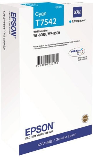 60410_Original_Epson_Tintenpatrone_T7542_blau_für_WorkForce_Pro_WF_8090_8590_Blister