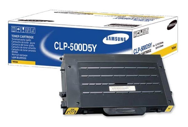 Original SAMSUNG Toner CLP-500D5Y Gelb für CLP-500 CLP-550 B-Ware