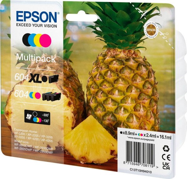 62751_Original_Epson_Multipack_604XL_BK/_604_C/M/Y_(C13T10H940)_für_Expression_3200_2205_3205