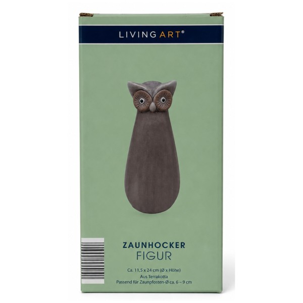64484_LIVING_ART_Zaunhocker-Figur_Eule_aus_Terrakotta