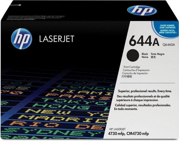 Original HP Toner 644A Q6460A schwarz für LaserJet CM 4730 NEU umverpackt