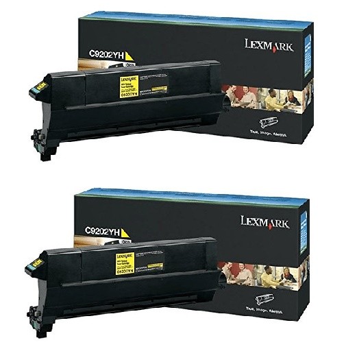 2x Original Lexmark Toner C9202YH gelb für C 920 Serie B-Ware