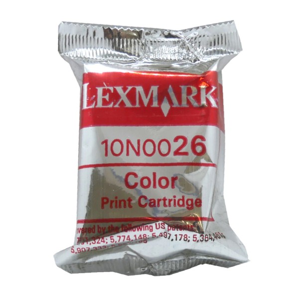Original Lexmark 26 Tintendruckkopfpatrone farbig für X 1100 1150 1250 Blister