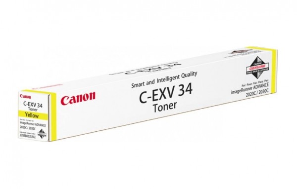 Original Canon Toner 3785B002 C-EXV 34 gelb iR Advance C 2030 2220 2225