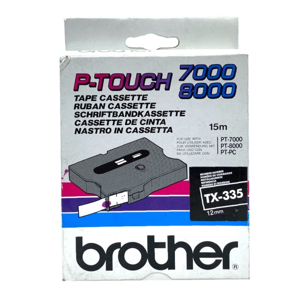 42315_Original_Brother_Farbband_TX_335_für_PT_7000_8000_laminiert