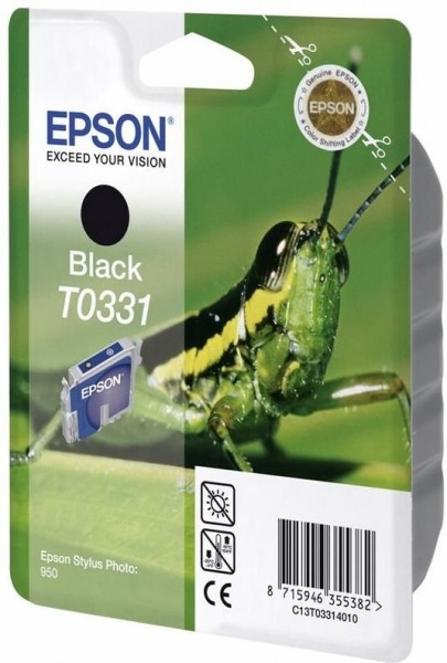 Original Epson Tinten Patrone T0331 schwarz für Stylus Photo 950 960