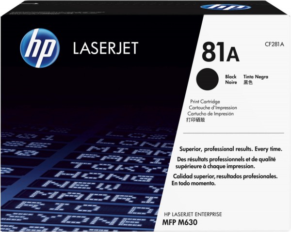 Original HP Toner 81A CF281A für LaserJet Enterprise M 604 606 B-Ware