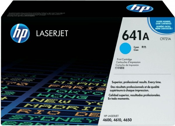 Original HP Toner C9721A 641A für Color Laserjet 4600 4600DN 4650 4600HDN