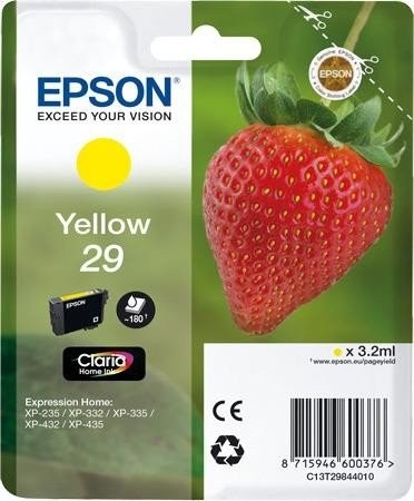 Original Epson Tinte Patrone 29 gelb für Expression 235 332 335 435