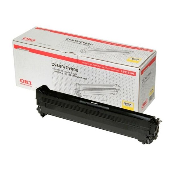 45475_Original_OKI_Trommel_42918105_gelb_für_C_9600_9650_9655_9850_B-Ware