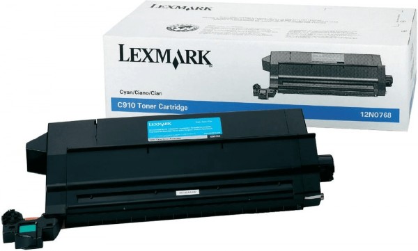 31324_Original_Lexmark_Toner_12N0768_cyan_für_C910_C912_Neutrale_Schachtel