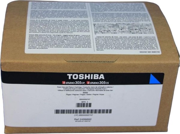 63339_Original_Toshiba_Toner_24B6692_(6B000000747)_Cyan_für_E-Studio_305CP_305CS_306CS