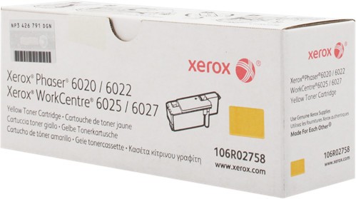 55489_Original_Xerox_Toner_106R02758_gelb_für_Phaser_6020_6022_6027_B-Ware