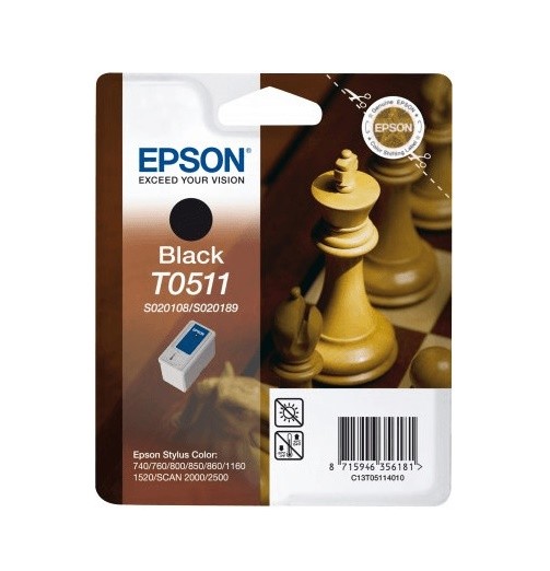 Original Epson Tinten Patrone T0511 für Stylus Color 1160 1520 740 760 800 850