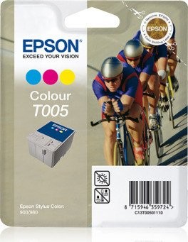 Original Epson Tinten Patrone T005 farbig für Stylus Color 900 980