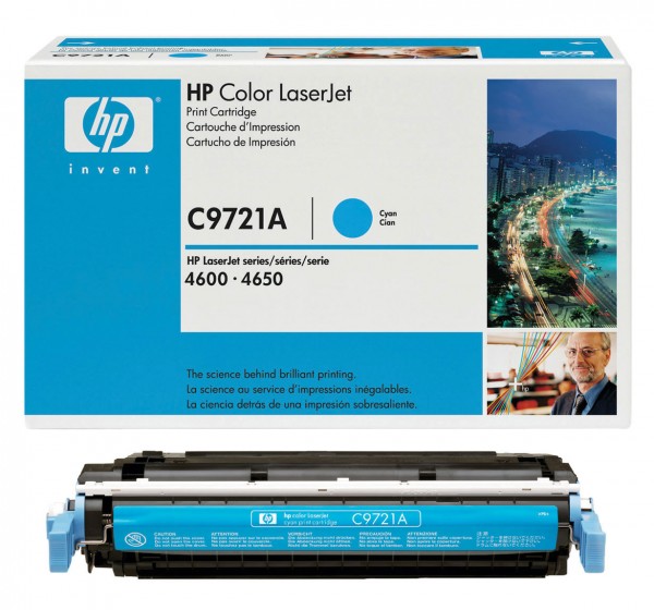 Original HP Toner C9721A 641A für Color Laserjet 4600 4600DN 4650 4600HDN