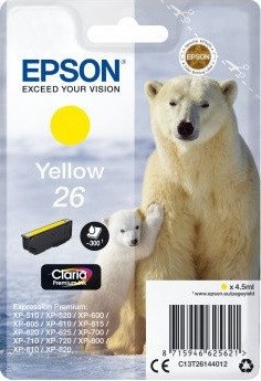 Original Epson Tinten Patrone 26 gelb für Expression 600 700 800