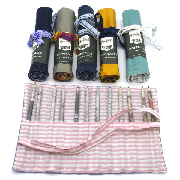 54124_NEW_PEN_nachhaltige_Stiftrolle_mit_12_Buntstiften_6_Stück_Rolle_Tasche_Buntstifte_Mäppchen