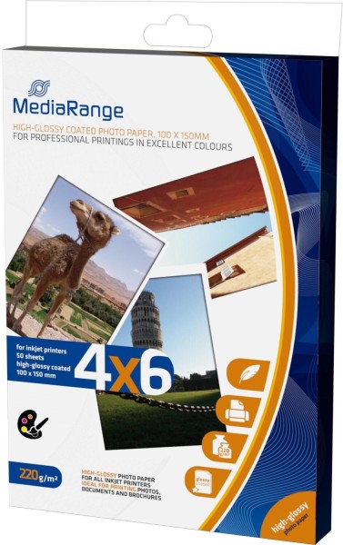 61855_MediaRange_hochglänzendes_Fotopapier_MRINK104