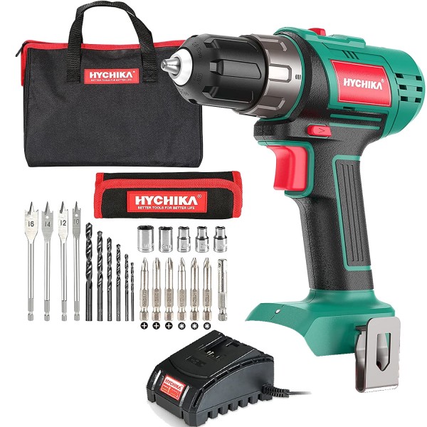 48863_Hychika_Akku-Bohrschrauber-Kit_OHNE_AKKU_Bohrmaschine_mit_Schnellladefunktion_22teilig