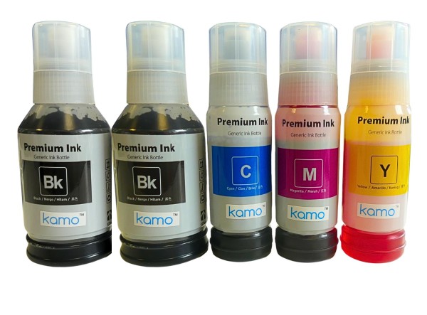 61953_5x_Kamo_Tintenflasche_kompatibel_mit_Epson_102/103/104_für_EcoTank_2700_2750_3700_3750_4750