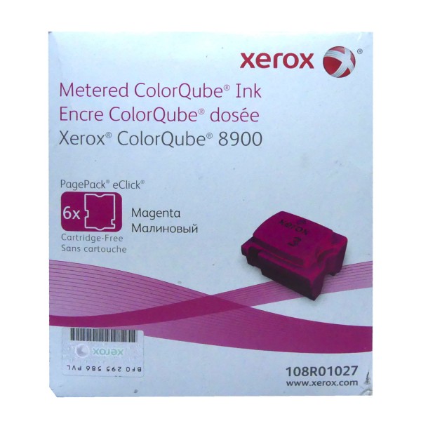 6x Original Xerox Tinte 108R01027 magenta für ColorQube 8900