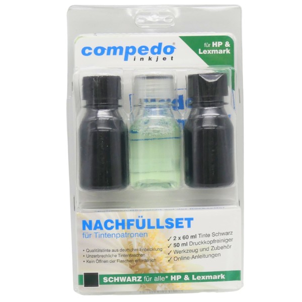 59300_Compedo_REFILL01,_Refill-Tintenset_für_HP_und_Lexmark,_120ml_schwarz,_50_ml_Druckkopfreiniger