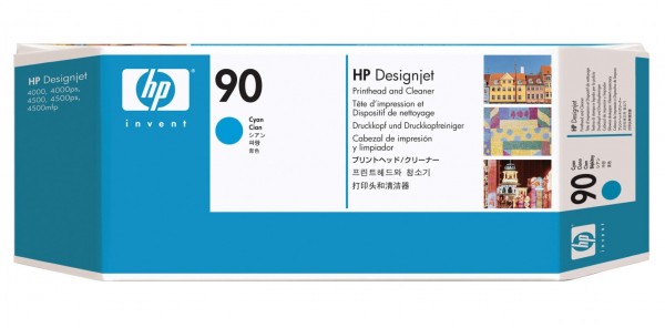 Original HP Druckkopf 90 cyan für DesignJet 4000 4020 4500 4520 MHD