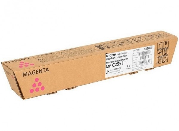 Original Ricoh Toner 842063 Magenta für Aficio MP C 2051 2551 B-Ware