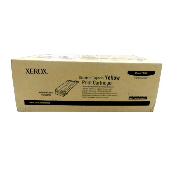 Original Xerox Toner 113R00721 gelb für Phaser 6180 B-Ware