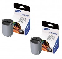 2x Original Samsung Toner CLP-K300A/ELS für CLP 300 CLX 2160 3160
